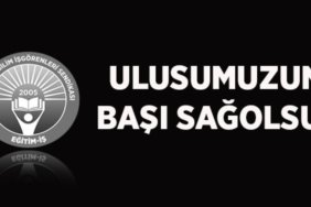 ULUSUMUZUN BAŞI SAĞOLSUN