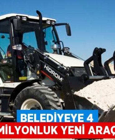 BELEDİYEYE 4 MİLYONLUK YENİ ARAÇ