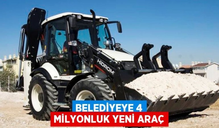 BELEDİYEYE 4 MİLYONLUK YENİ ARAÇ
