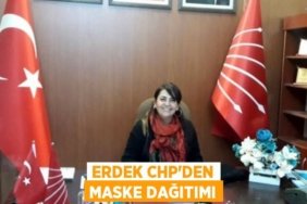 Erdek CHP’den maske dağıtımı
