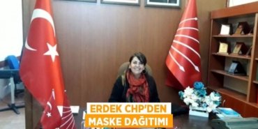 Erdek CHP’den maske dağıtımı