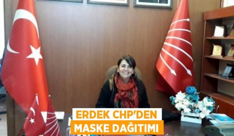 Erdek CHP’den maske dağıtımı