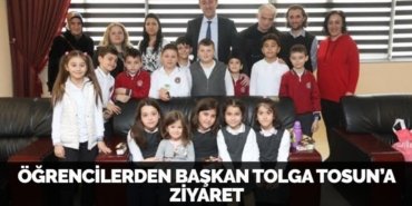 ÖĞRENCİLERDEN BAŞKAN TOLGA TOSUN’A ZİYARET
