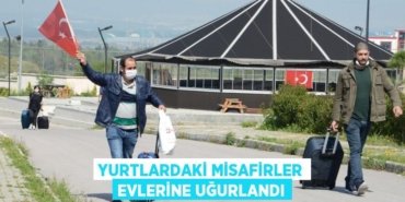 YURTLARDAKİ MİSAFİRLER EVLERİNE UĞURLANDI