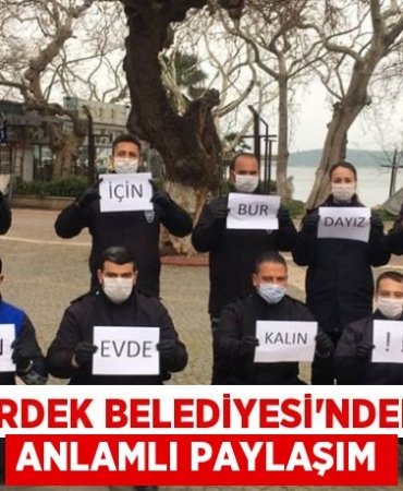 Erdek Belediyesi’nden anlamlı paylaşım