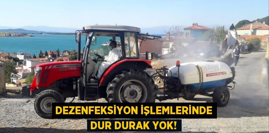 DEZENFEKSİYON İŞLEMLERİNDE DUR DURAK YOK!