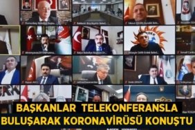 Başkanlar telekonferansla buluşarak Koronavirüsü konuştu