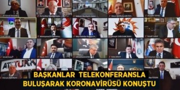 Başkanlar telekonferansla buluşarak Koronavirüsü konuştu