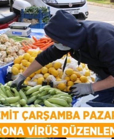 Edremit Çarşamba Pazarı’na korona virüs düzenlemesi