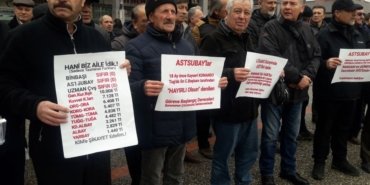 EMEKLİ ASTSUBAYLAR HAKLARININ PEŞİNDELER