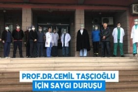 Prof.Dr.Cemil Taşçıoğlu için saygı duruşu