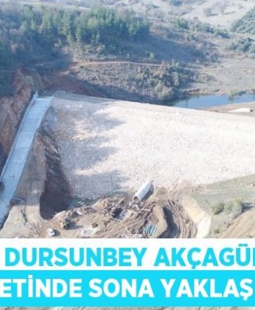 Balıkesir Dursunbey Akçagüney-Dada Göletinde Sona Yaklaşıldı