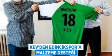 KEV’den Edincikspor’a malzeme desteği