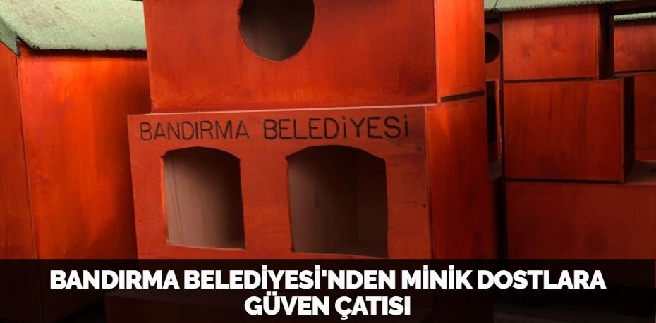 BANDIRMA BELEDİYESİ'NDEN MİNİK DOSTLARA GÜVEN ÇATISI