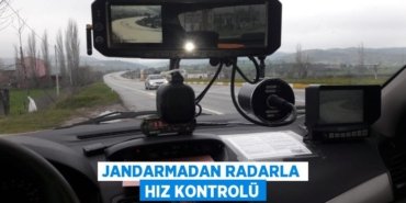 Jandarmadan Radarla Hız Kontrolü