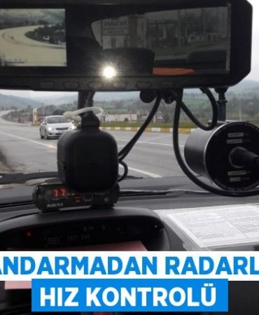Jandarmadan Radarla Hız Kontrolü