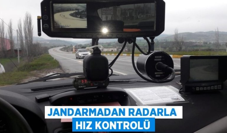 Jandarmadan Radarla Hız Kontrolü