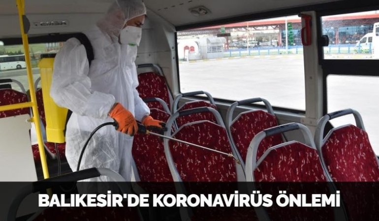 BALIKESİR'DE KORONAVİRÜS ÖNLEMİ
